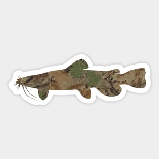 Father's Day Camo Catfish Fishing Hunter Fish Life Sticker